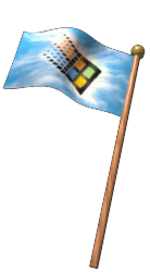 Windows 98 flag pole animation